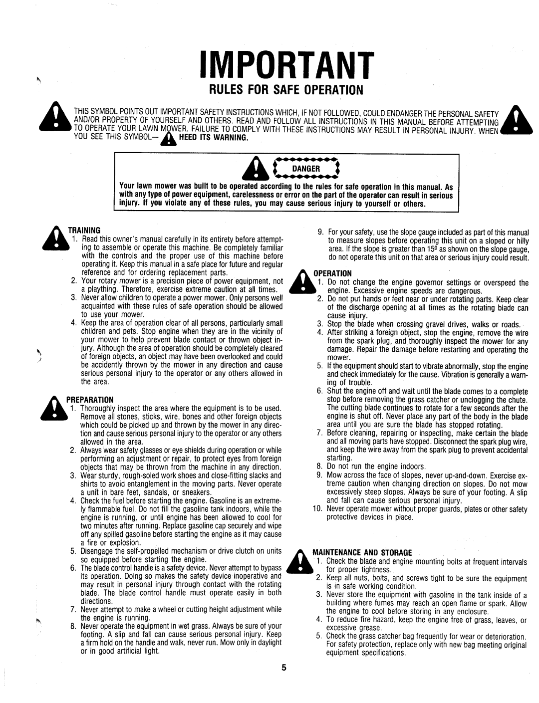 MTD 127-280-000, 127-282-000 manual 