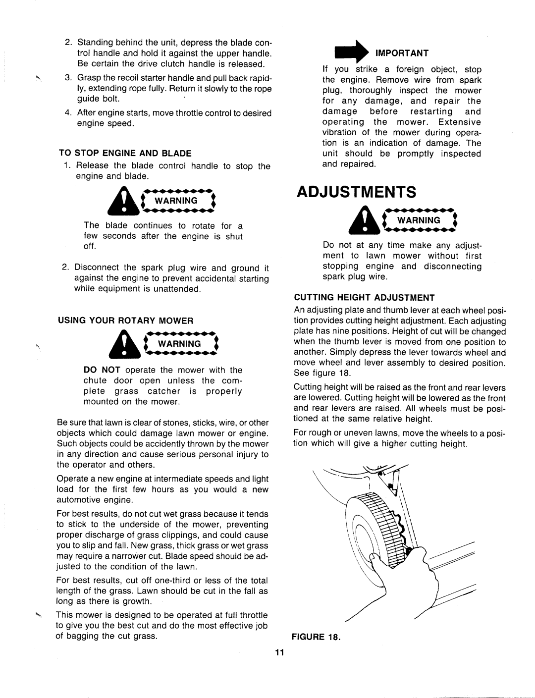 MTD 127-322-000 manual 