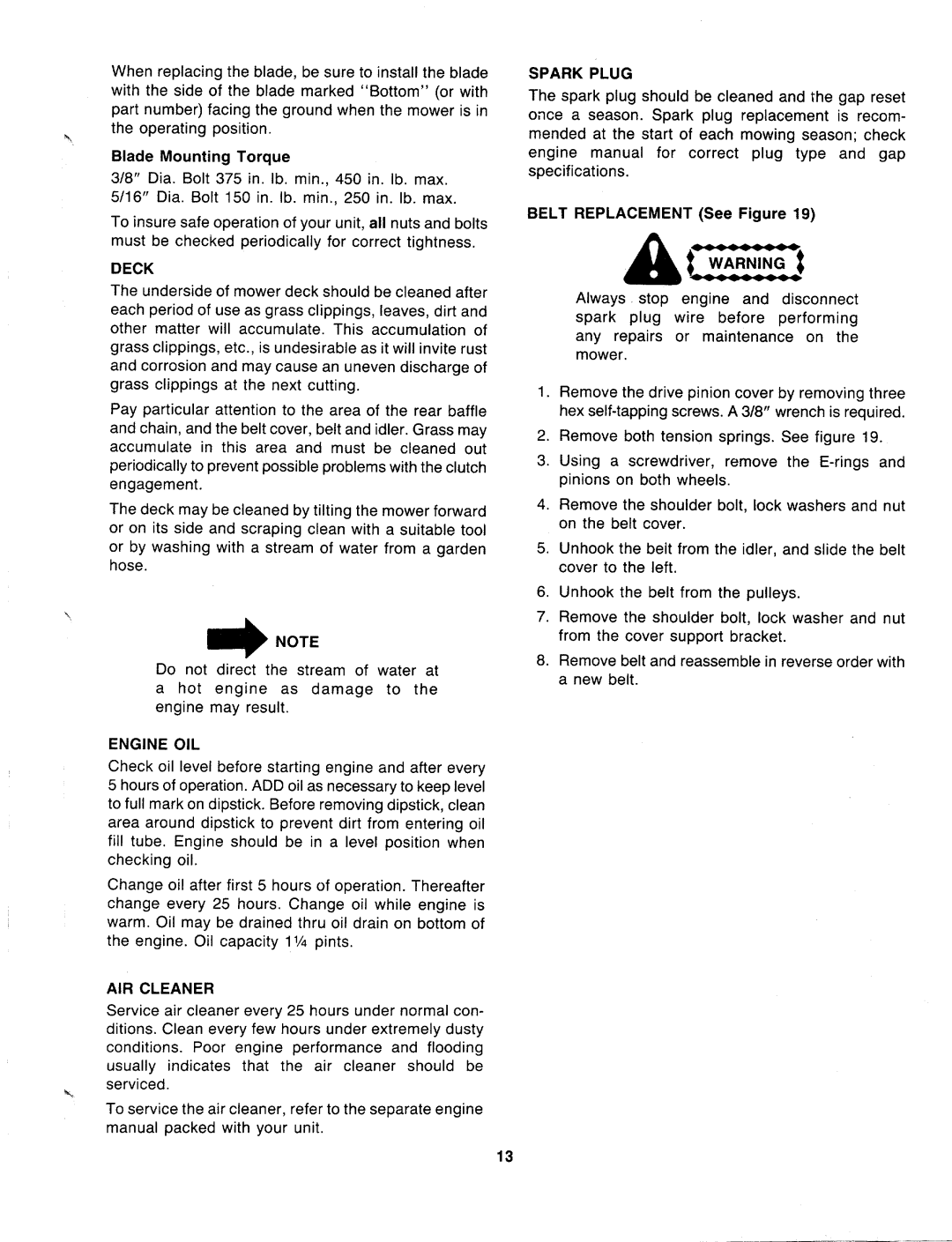 MTD 127-322-000 manual 