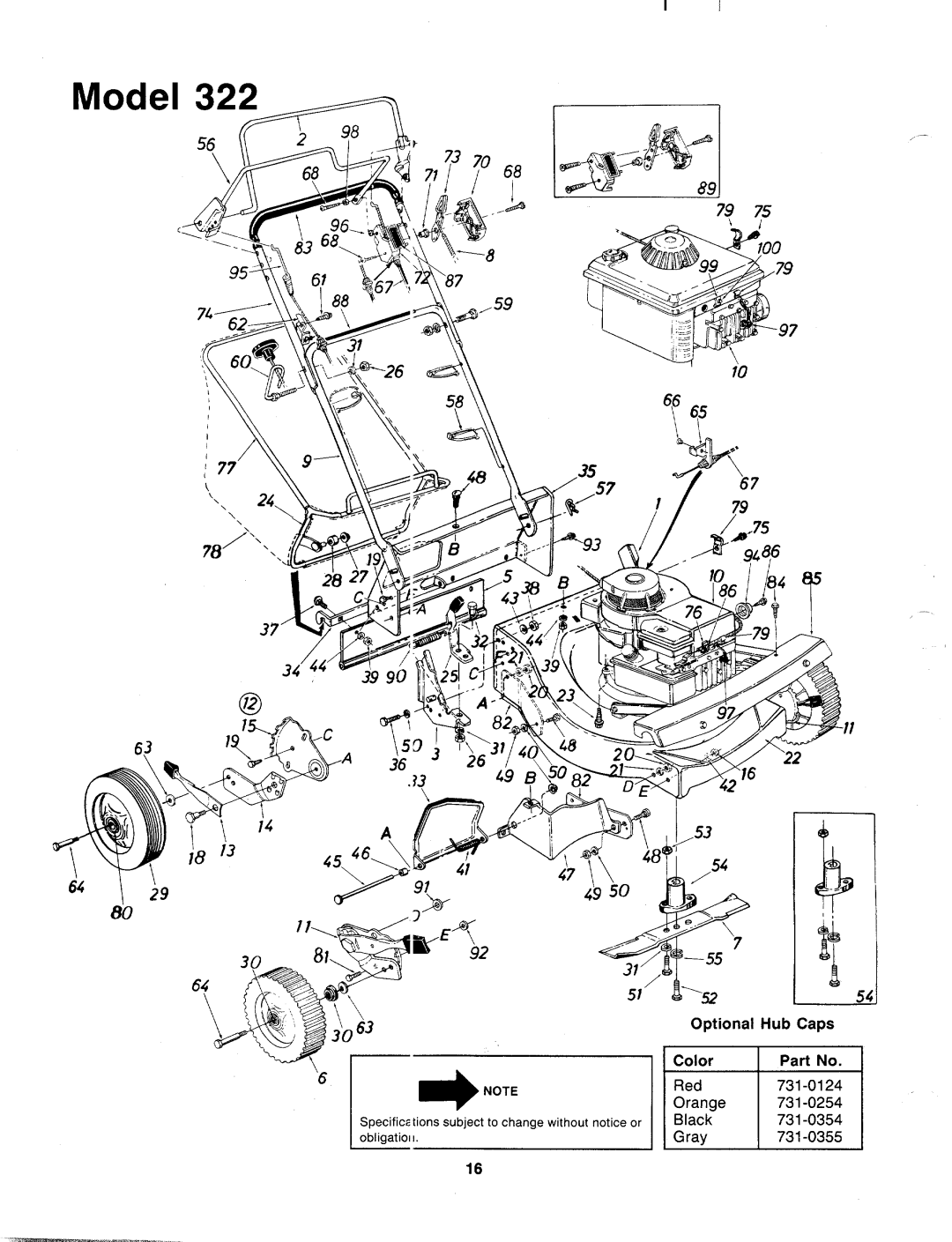 MTD 127-322-000 manual 