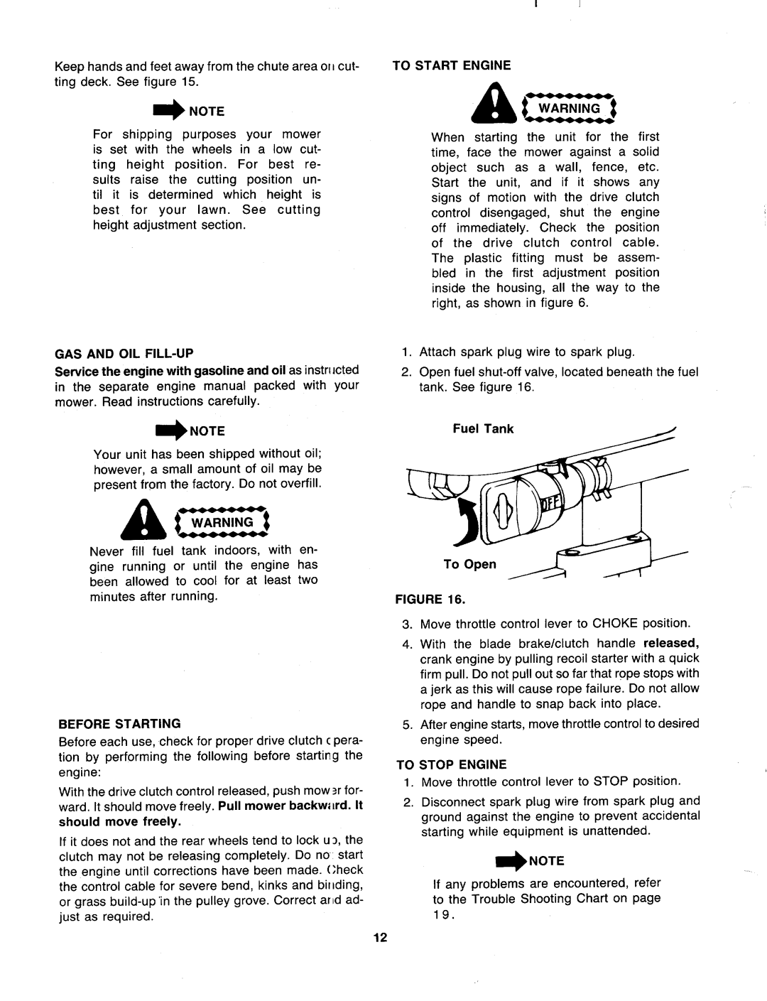 MTD 127-364-000 manual 