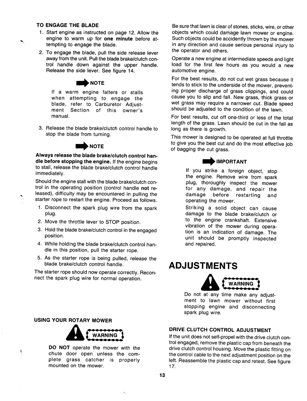 MTD 127-364-000 manual 