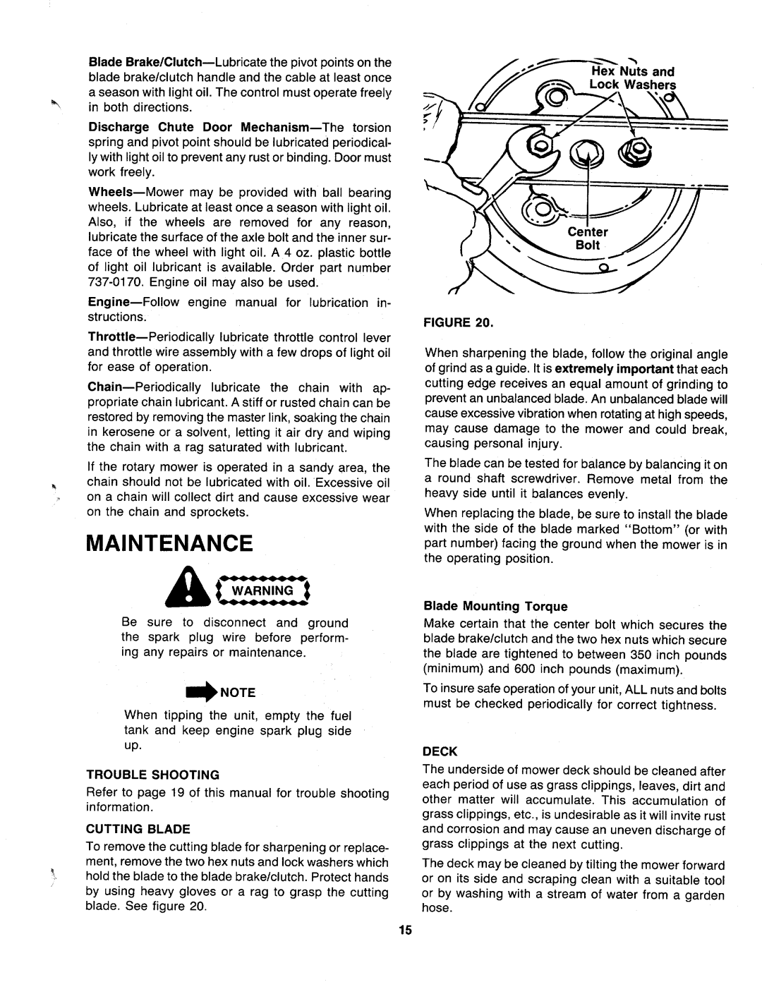 MTD 127-364-000 manual 