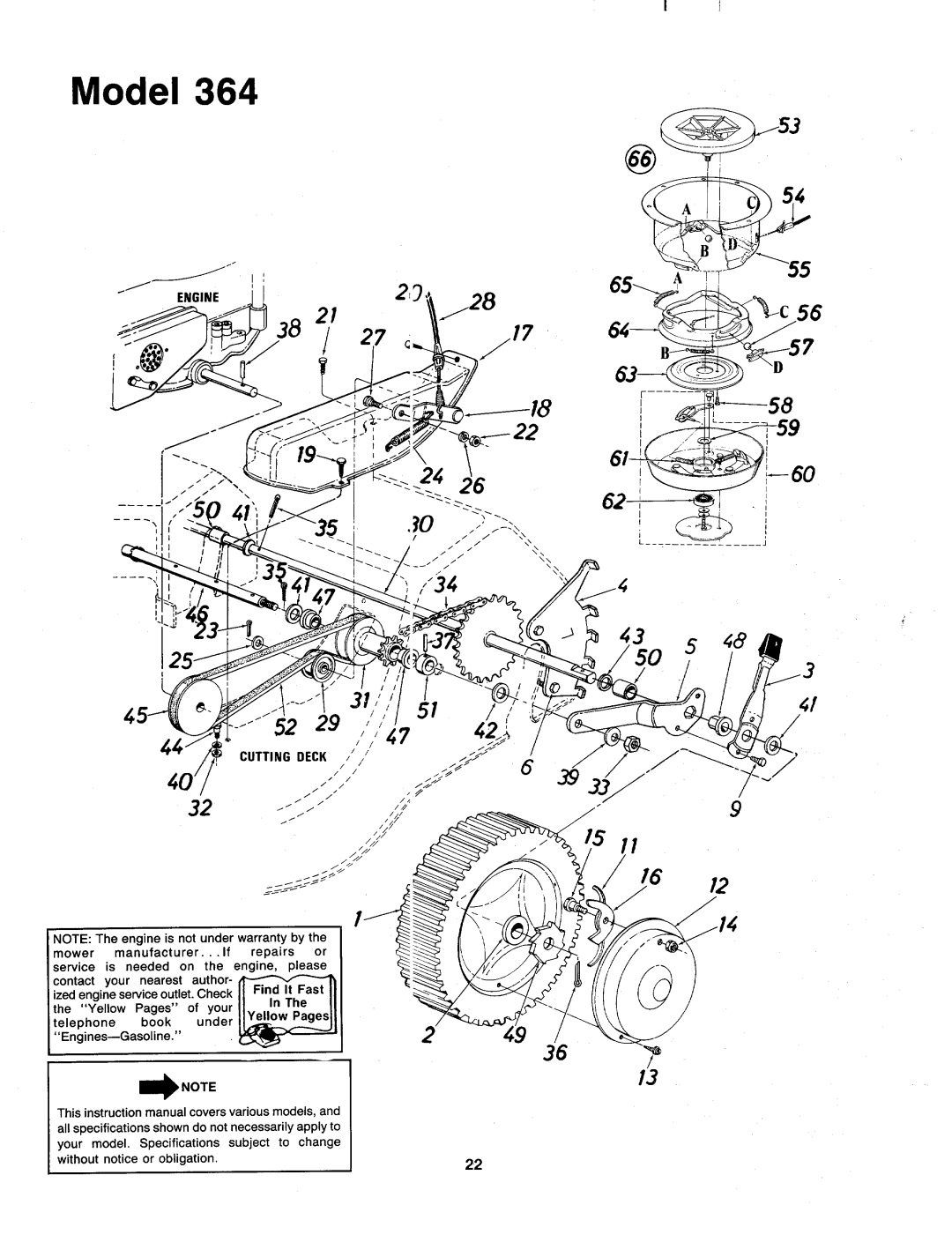 MTD 127-364-000 manual 