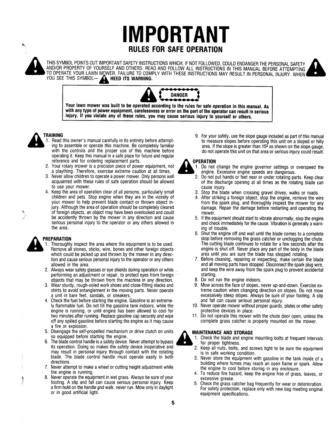 MTD 127-364-000 manual 