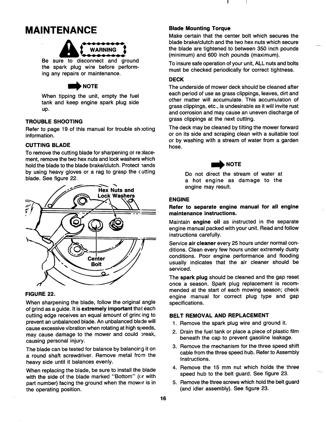 MTD 127-365-000 manual 