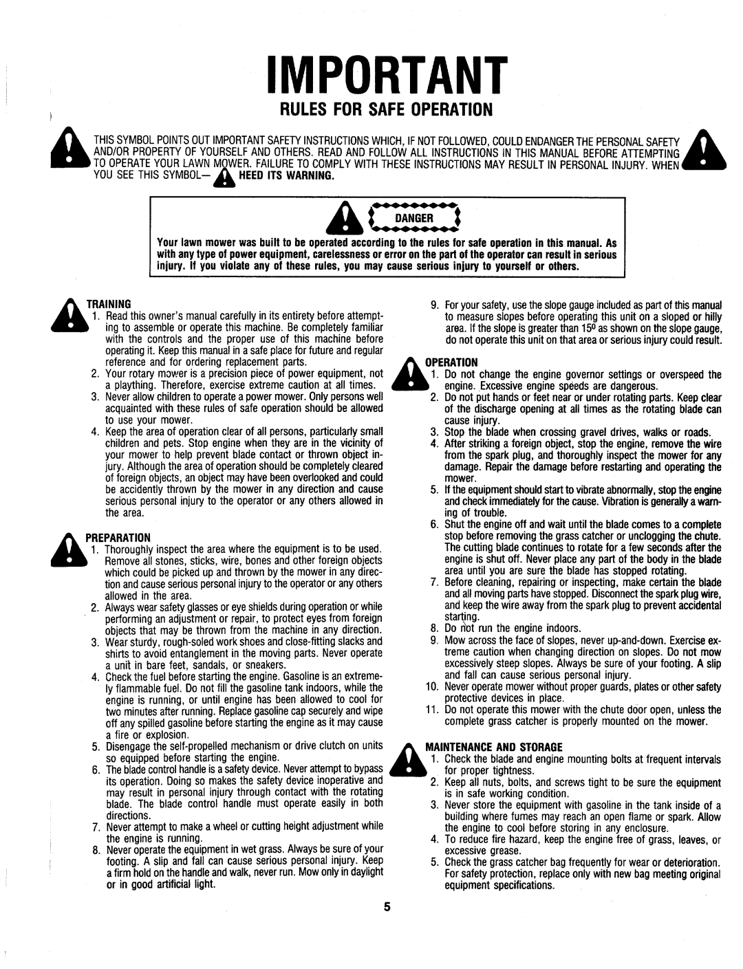 MTD 127-365-000 manual 