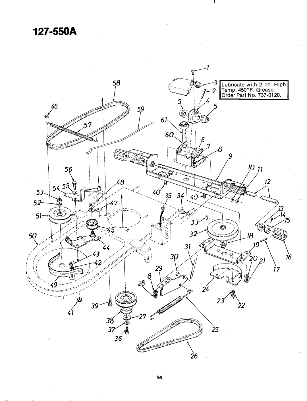 MTD 127-550A, 127-550-300 manual 