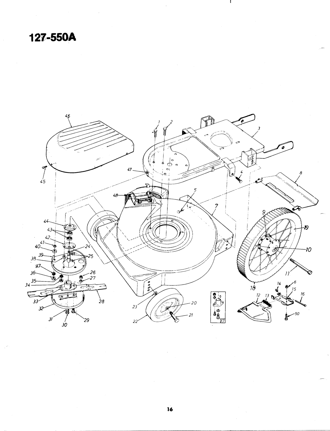 MTD 127-550A, 127-550-300 manual 