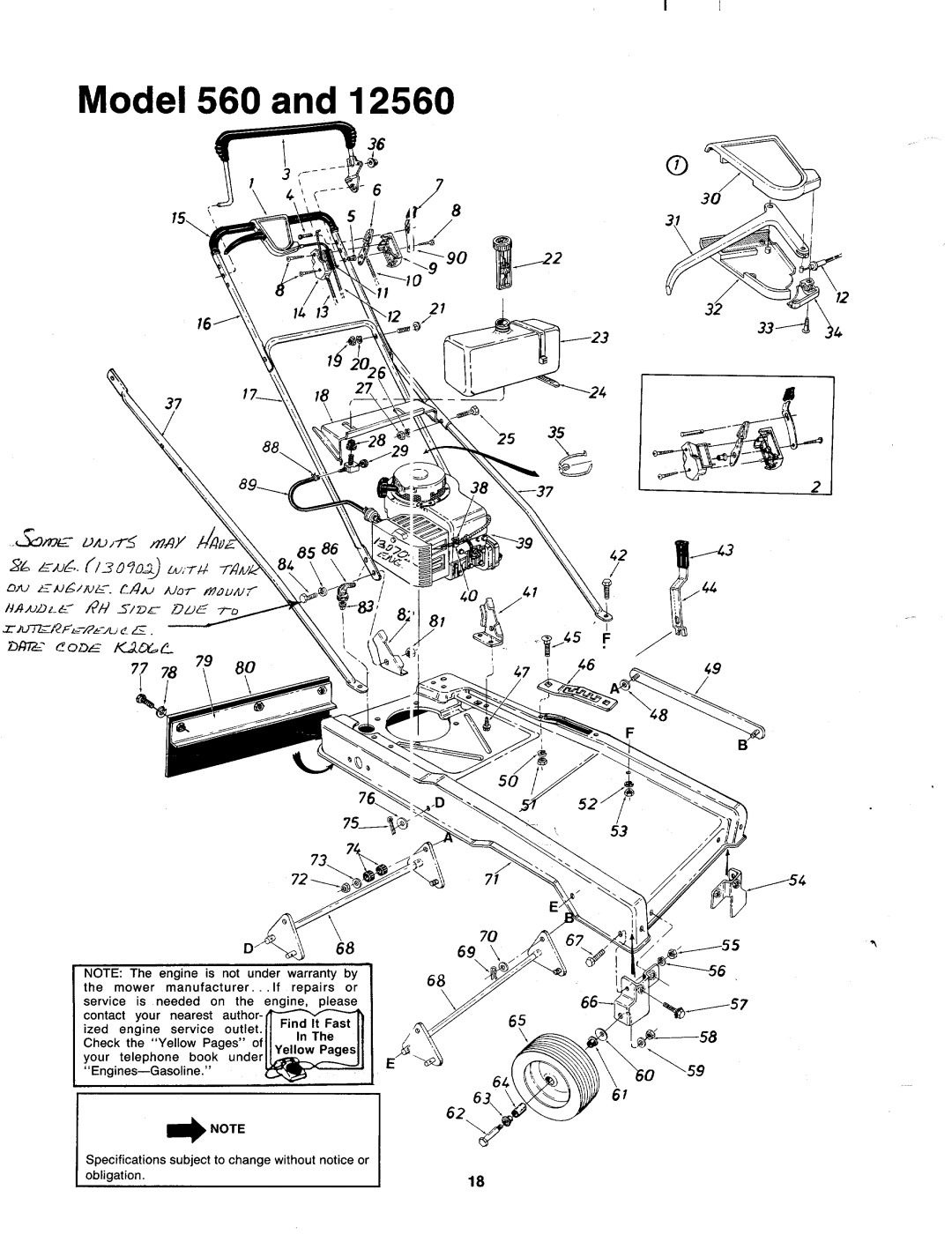 MTD 127-560-000, 12560-7 manual 