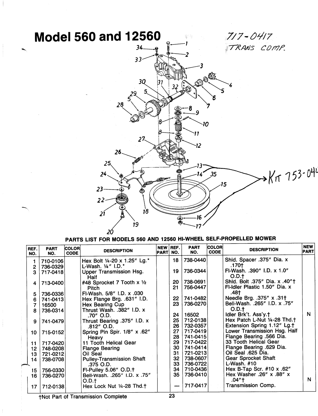 MTD 12560-7, 127-560-000 manual 