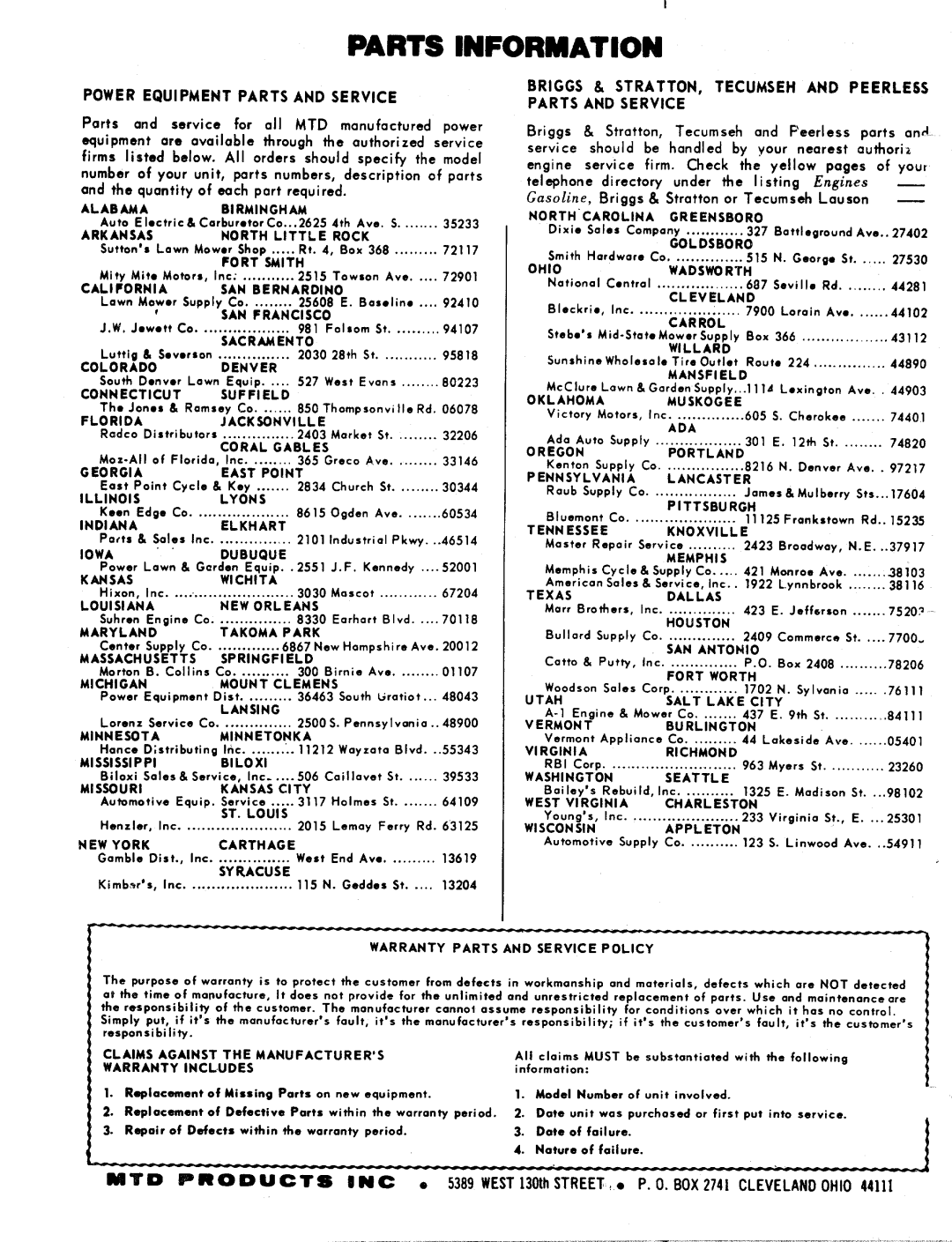 MTD 127-570-300, 127-570A manual 