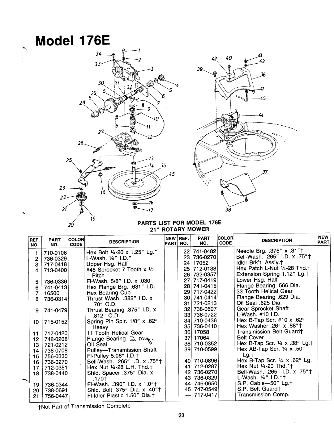 MTD 128-176E401 manual 