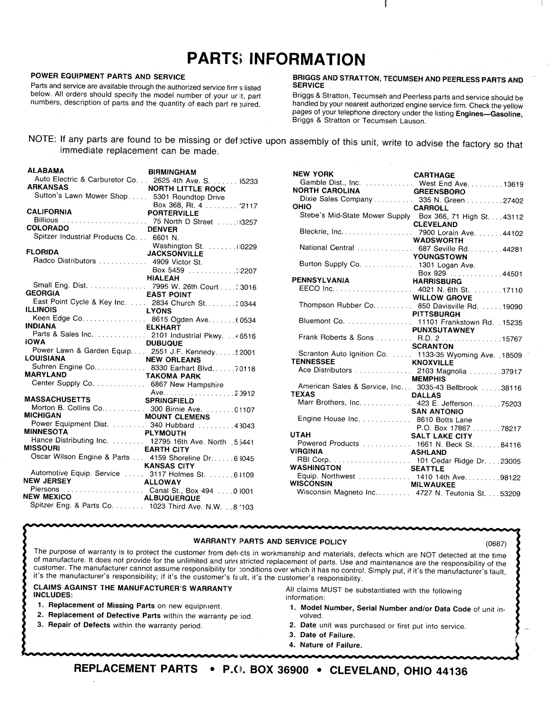 MTD 128-176E401 manual 