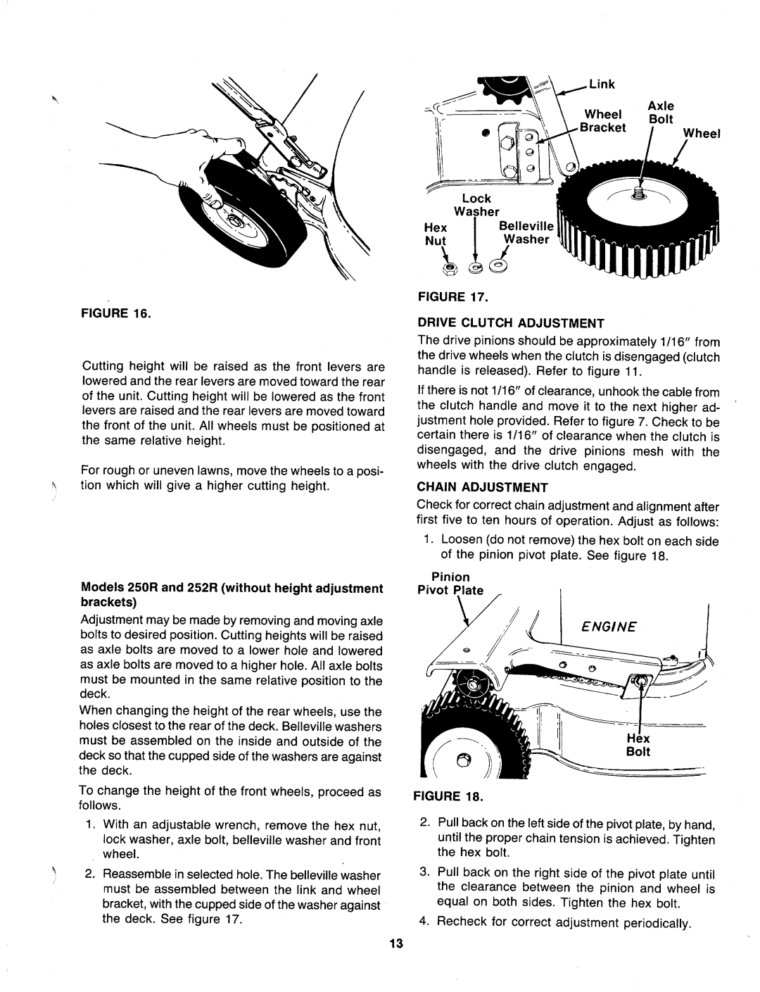 MTD 128-262R000, 128-269R000, 128-252R000, 128-250R000, 128-266R000 manual 