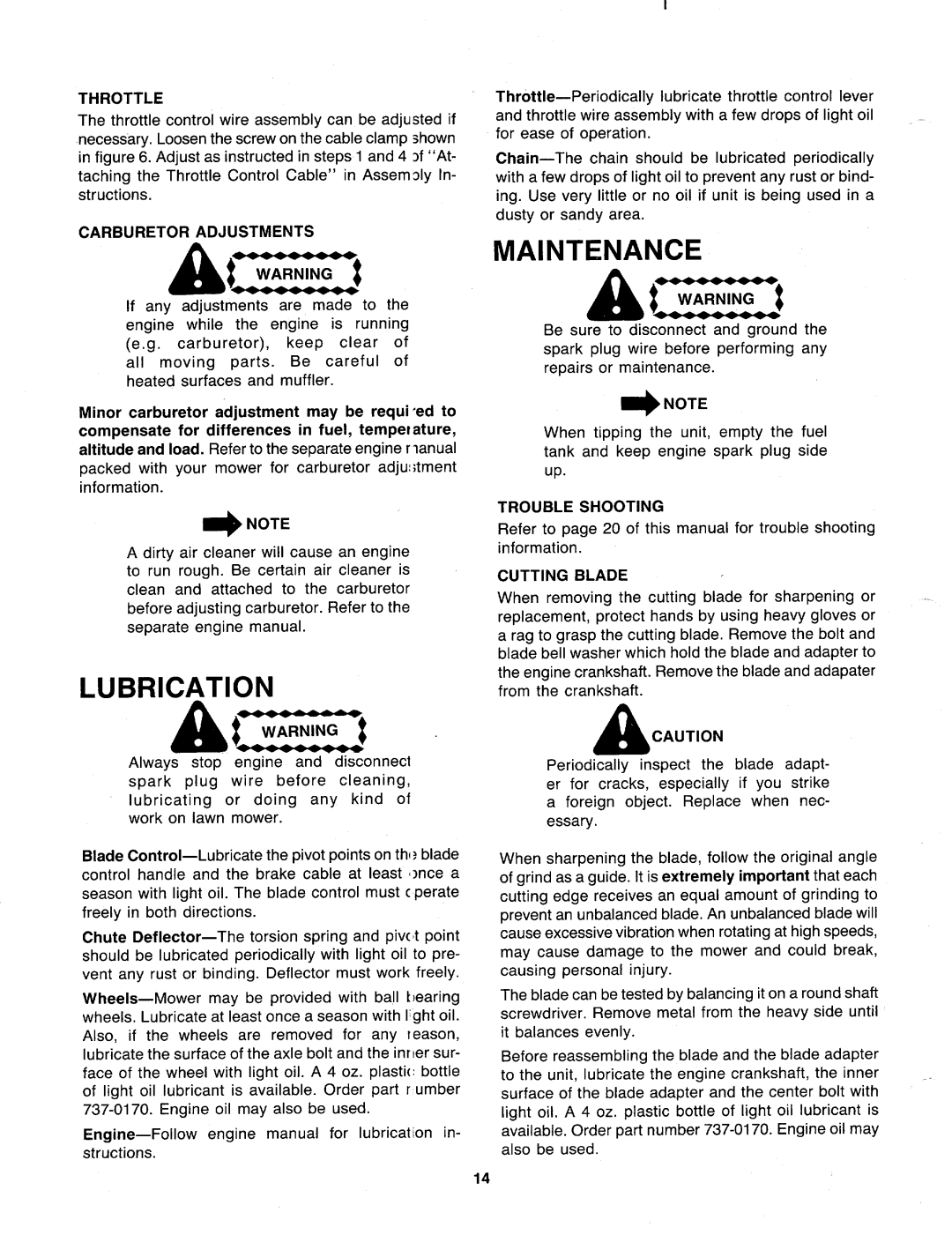 MTD 128-266R000, 128-269R000, 128-252R000, 128-250R000, 128-262R000 manual 