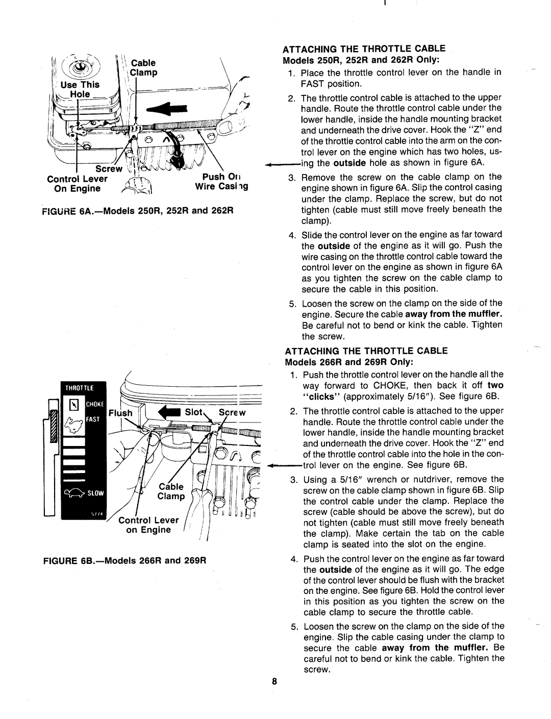 MTD 128-262R000, 128-269R000, 128-252R000, 128-250R000, 128-266R000 manual 