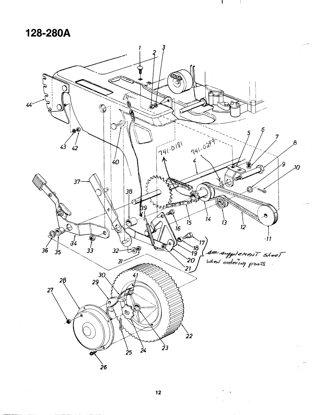 MTD 128-280A manual 