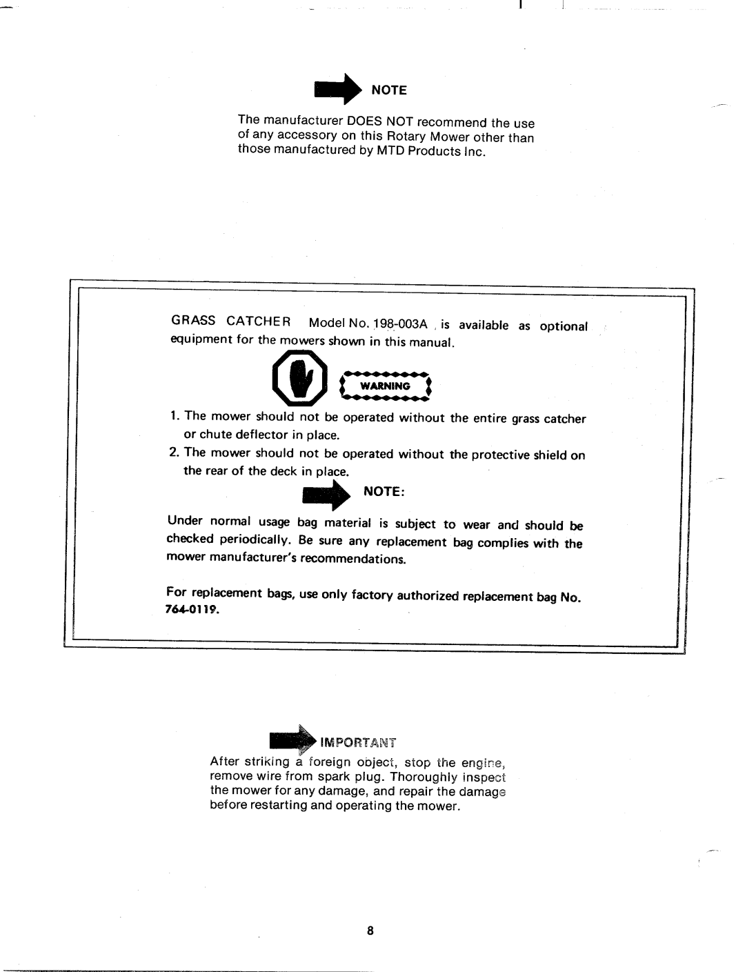 MTD 128-280A manual 