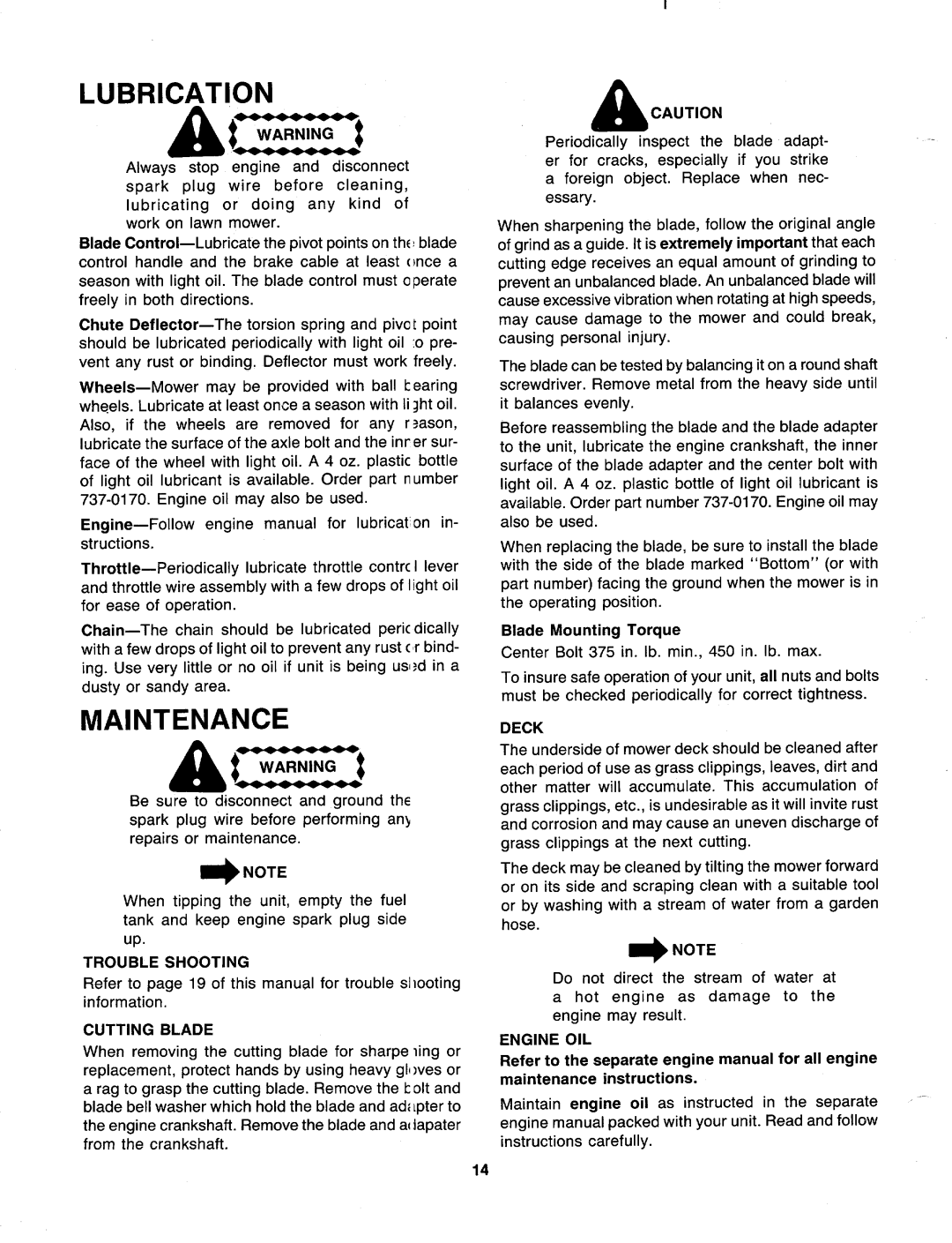 MTD 128-282R000, 128-286R000, 128-289R000, 128-272R000 manual 