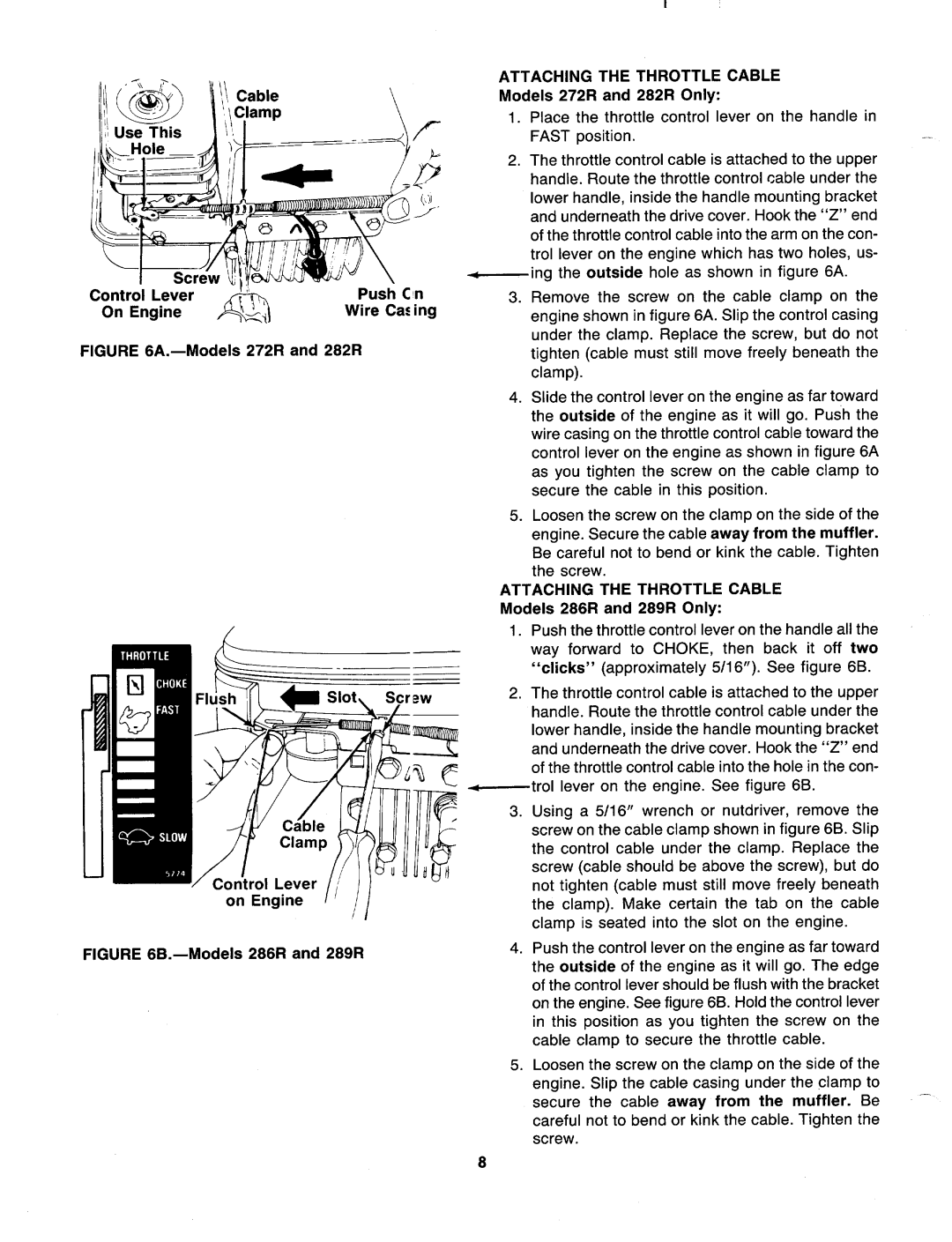 MTD 128-286R000, 128-289R000, 128-282R000, 128-272R000 manual 