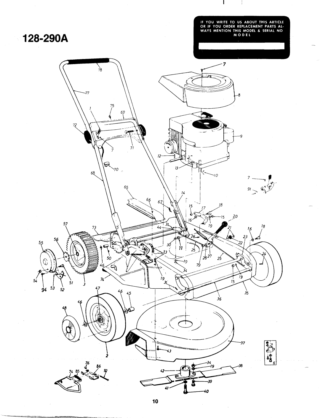 MTD 128-290A manual 