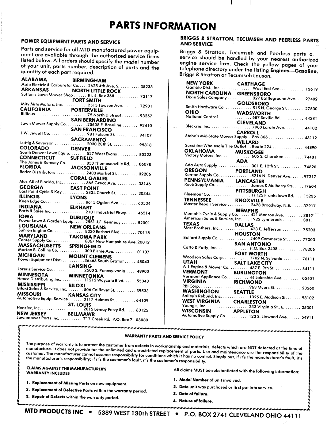 MTD 128-350A manual 