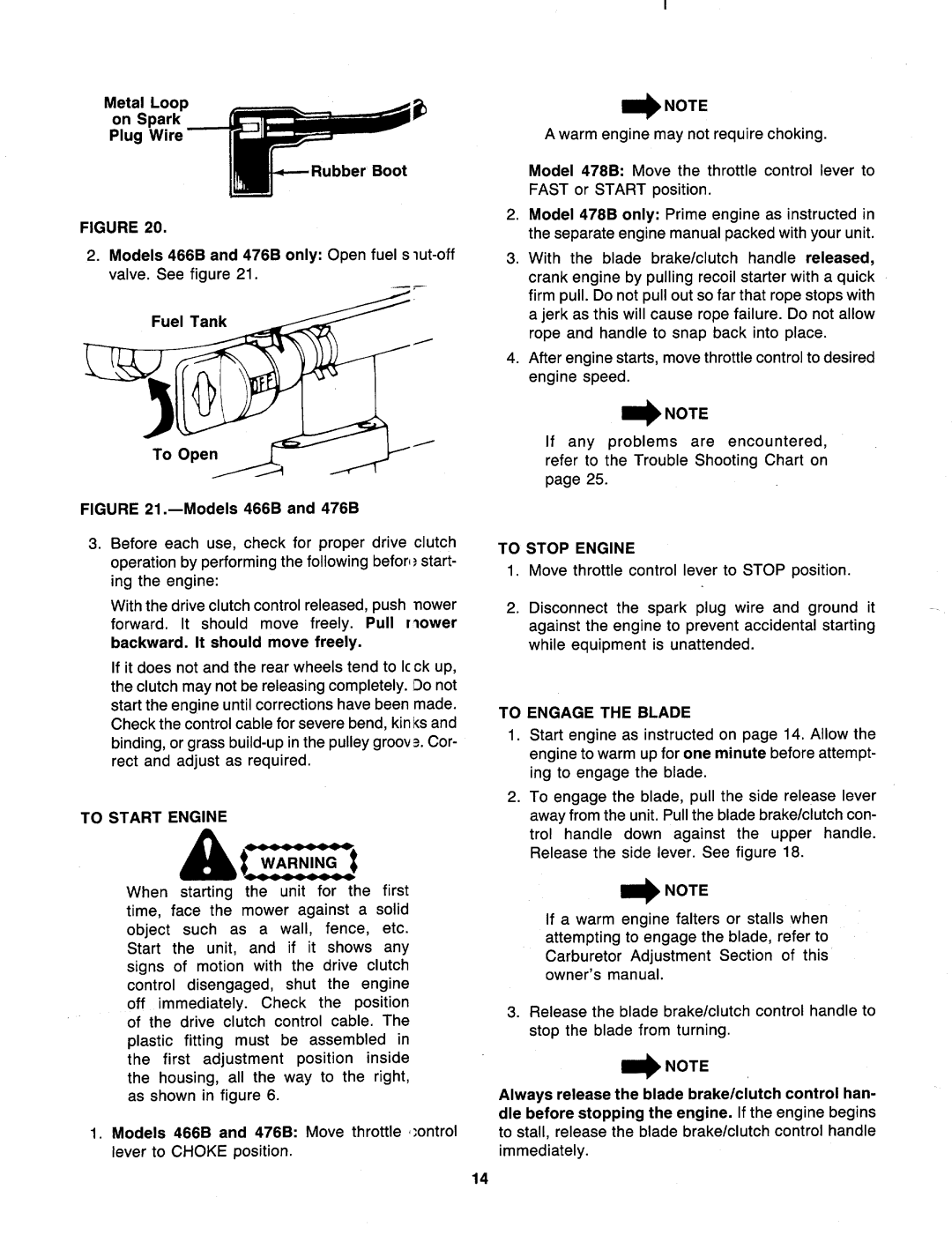 MTD 128-466B000, 128-478B000, 128-476B000 manual 