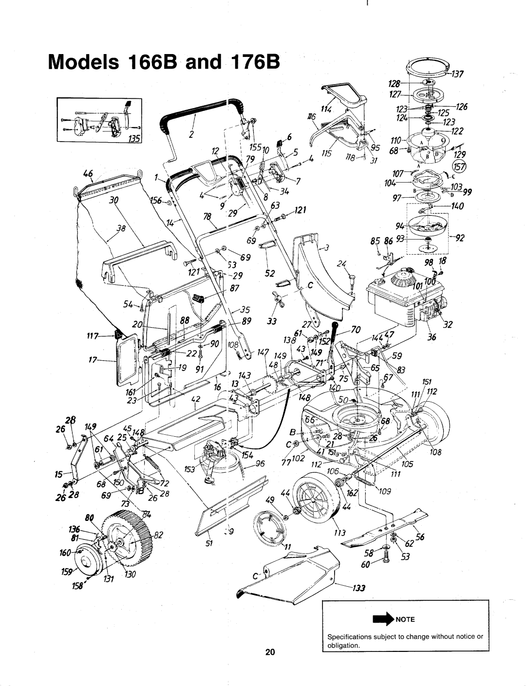 MTD 129-166B000, 129-176B000 manual 