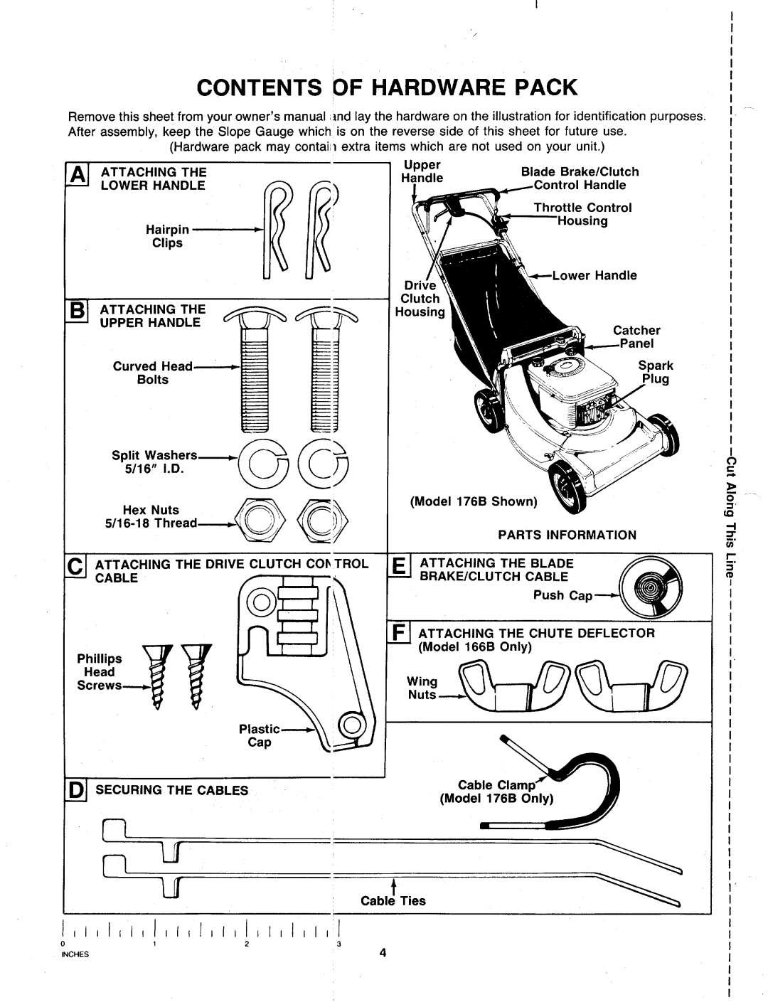 MTD 129-166B000, 129-176B000 manual 