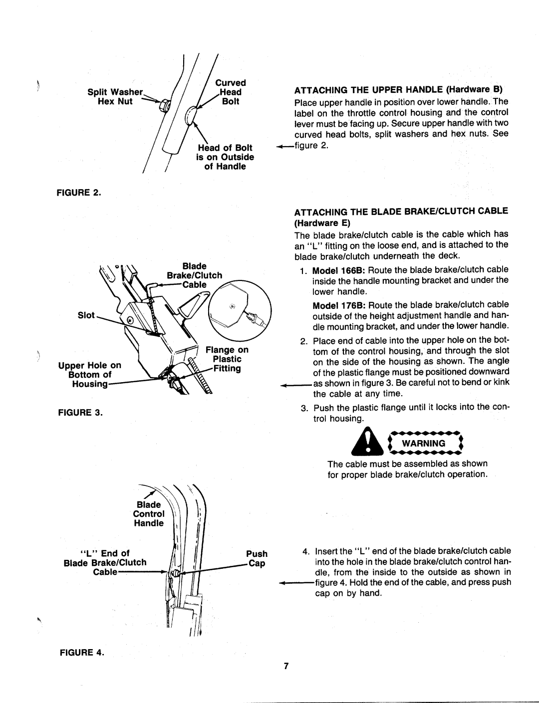 MTD 129-176B000, 129-166B000 manual 