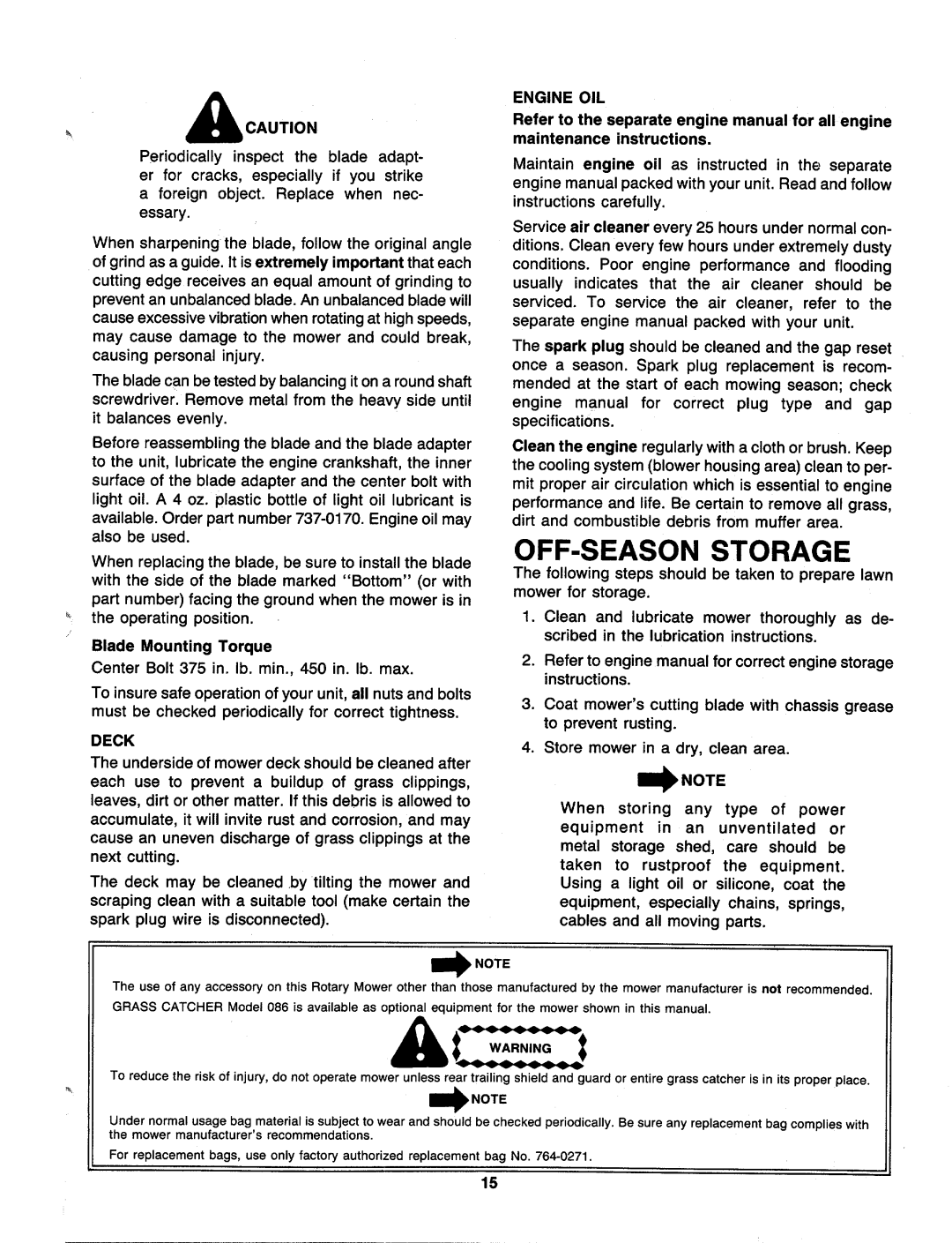 MTD 129-271R000, 129-281R000, 129-282R000, 129-272R000, 129-289R000, 129-286R000 manual 