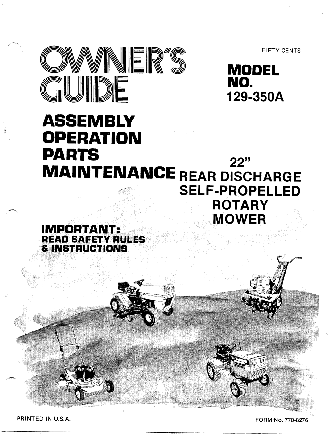 MTD 129-350A manual 