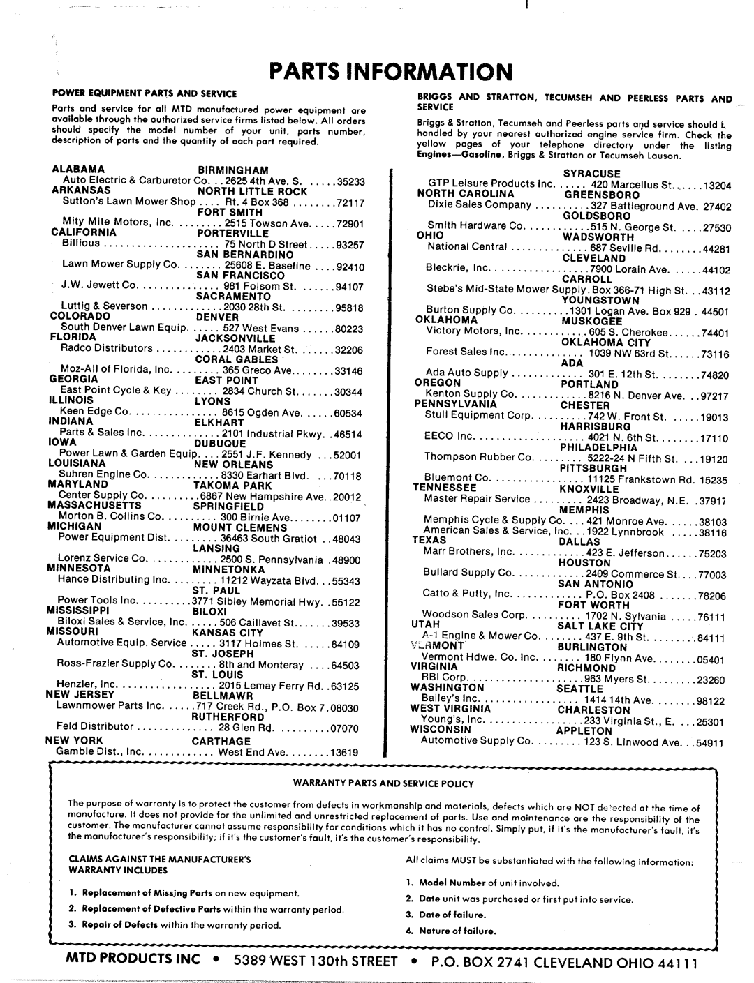 MTD 129-350A manual 