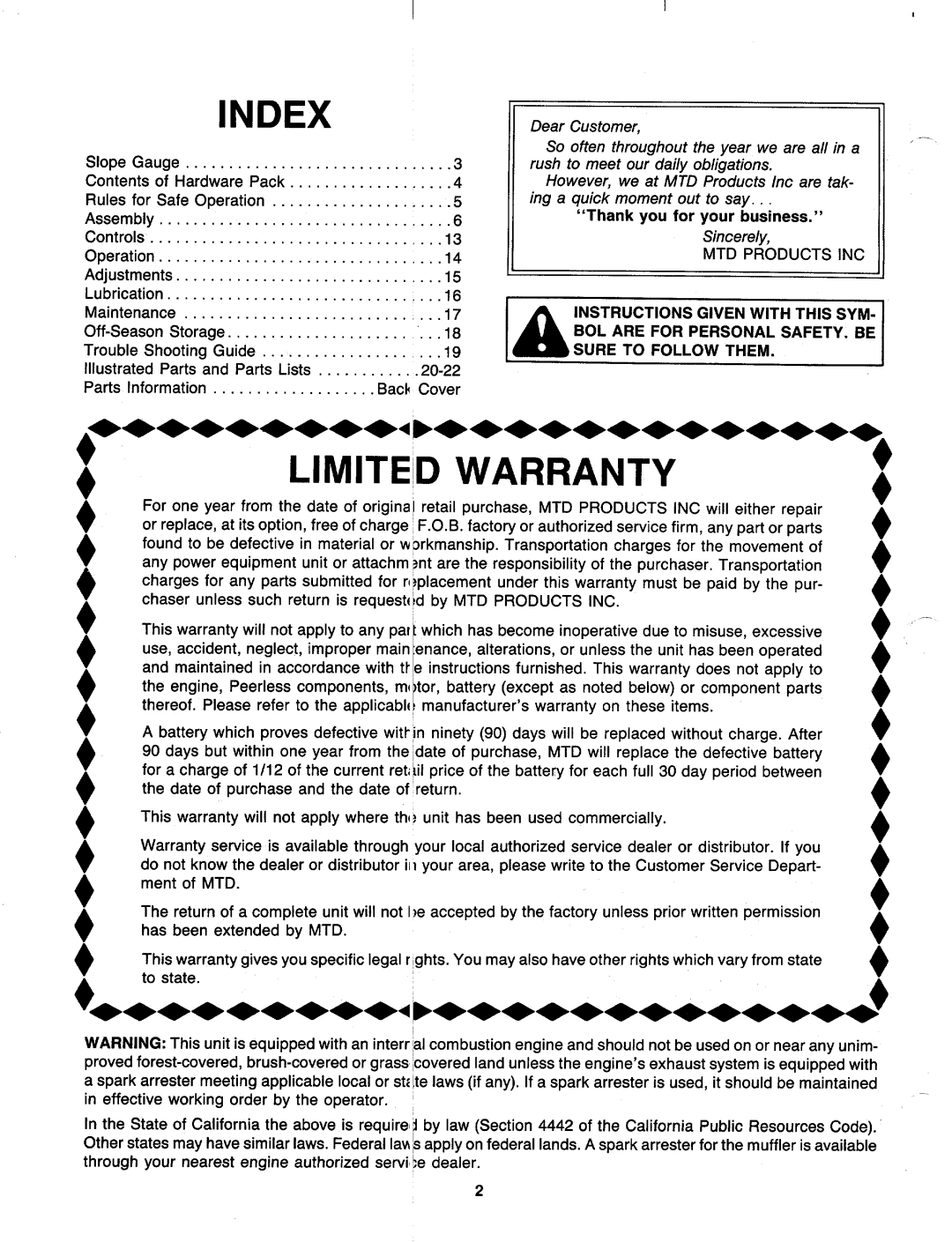 MTD 129-459R000, 129-441R000, 129-451R000, 129-442R000, 129-456R000, 129-449R000, 129-452R000, 129-446R000 manual 