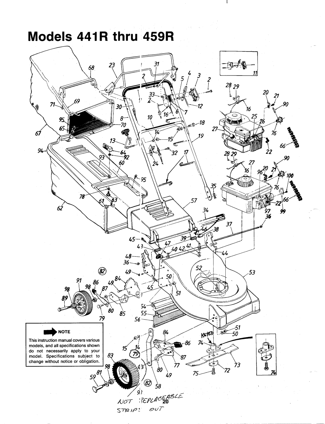 MTD 129-456R000, 129-441R000, 129-451R000, 129-459R000, 129-442R000, 129-449R000, 129-452R000, 129-446R000 manual 