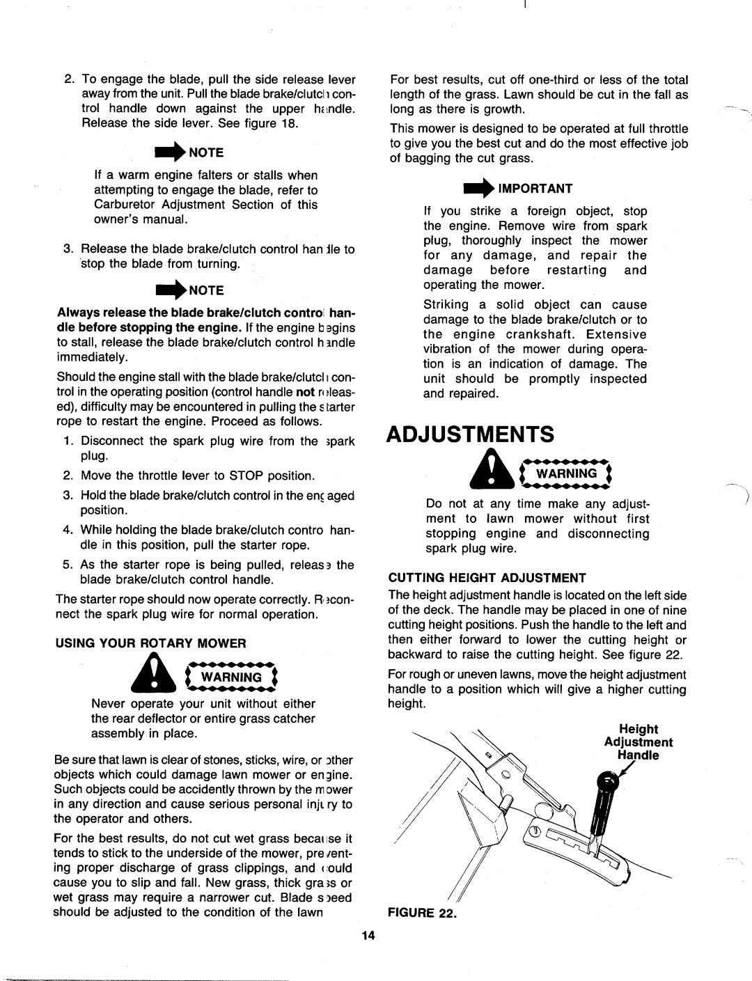 MTD 129-466B000, 129-476B000 manual 