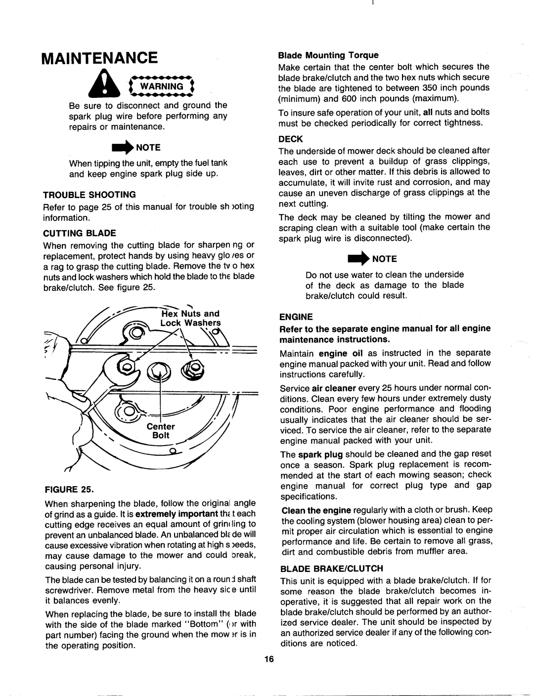 MTD 129-466B000, 129-476B000 manual 