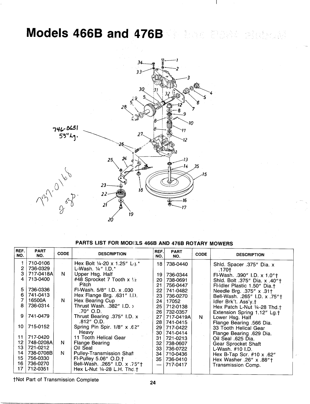 MTD 129-466B000, 129-476B000 manual 