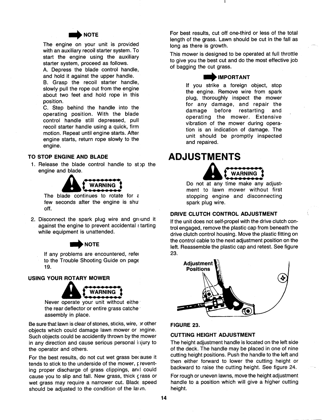 MTD 129-476E000, 129-479E000, 129-469E000 manual 