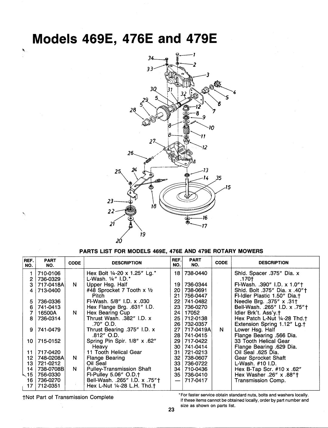 MTD 129-476E000, 129-479E000, 129-469E000 manual 