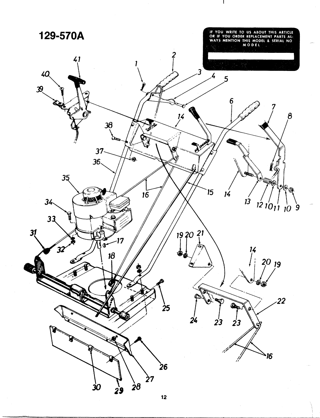 MTD 129-570A manual 