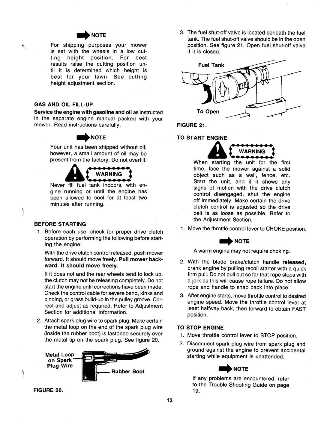 MTD 190-081-000, 129-836B401 manual 