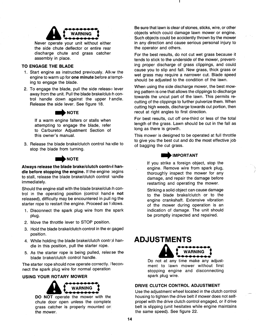 MTD 129-836B401, 190-081-000 manual 