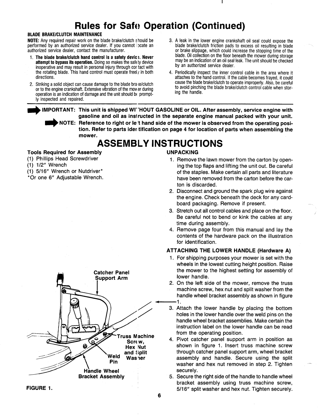 MTD 129-836B401, 190-081-000 manual 