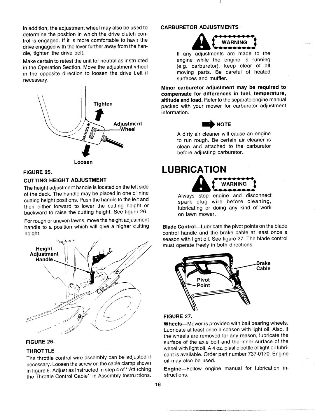 MTD 129-838R401, 129-826R401, 129-836R401, 129-837R401 manual 