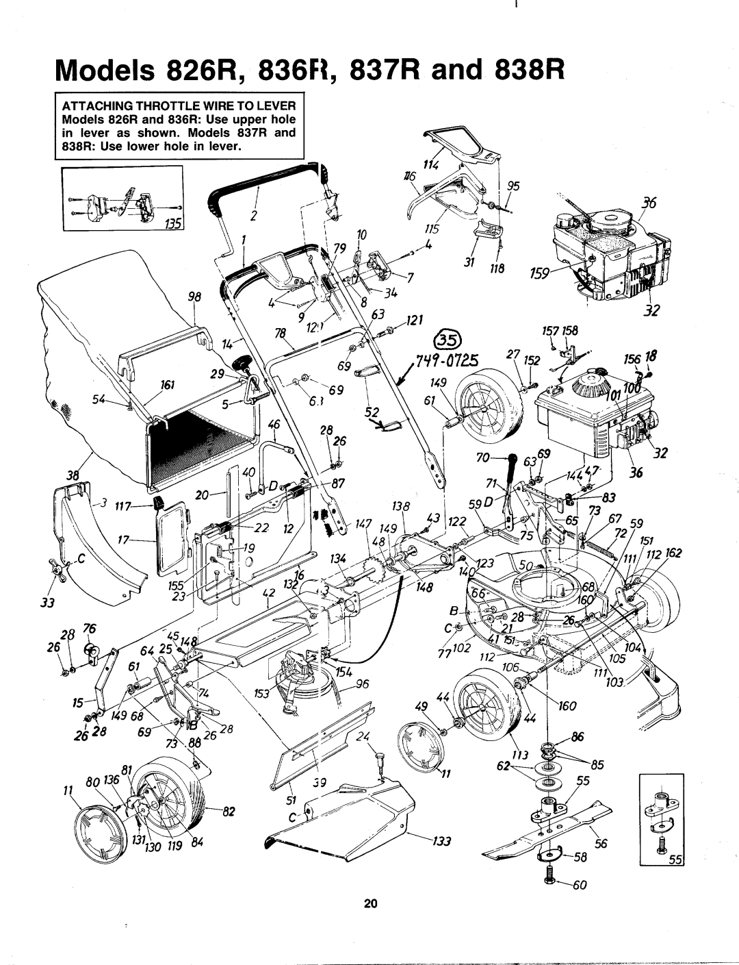 MTD 129-838R401, 129-826R401, 129-836R401, 129-837R401 manual 