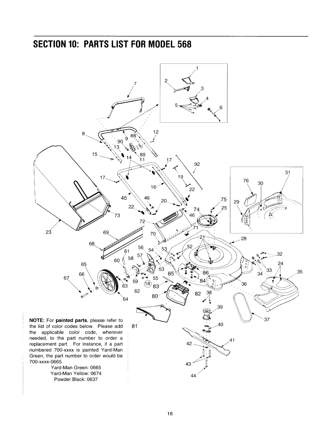 MTD 12A-568Q401 manual 