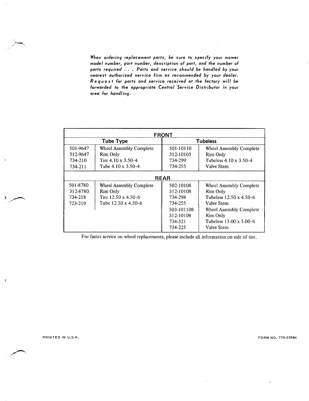 MTD 130-390 manual 