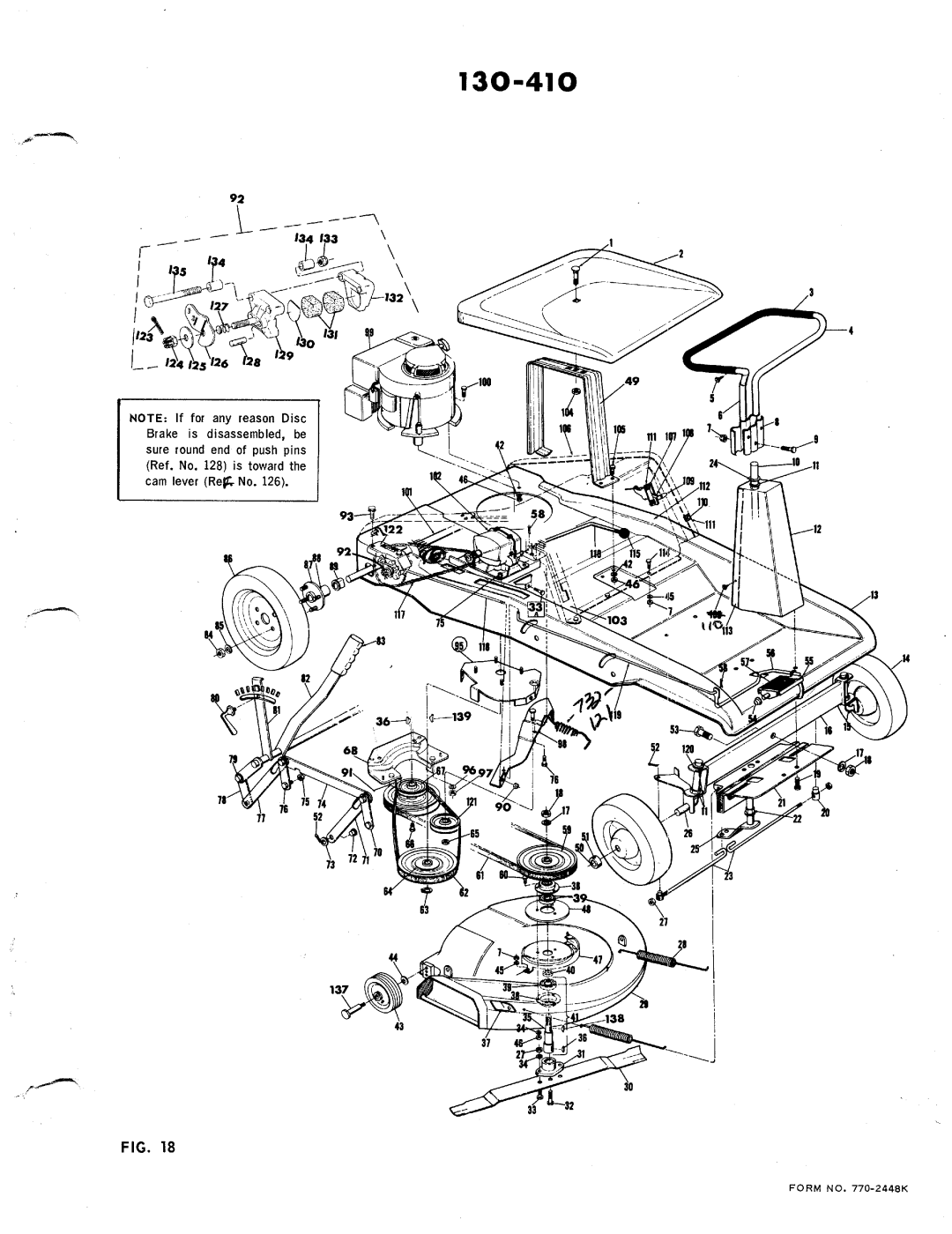 MTD 130-410 manual 